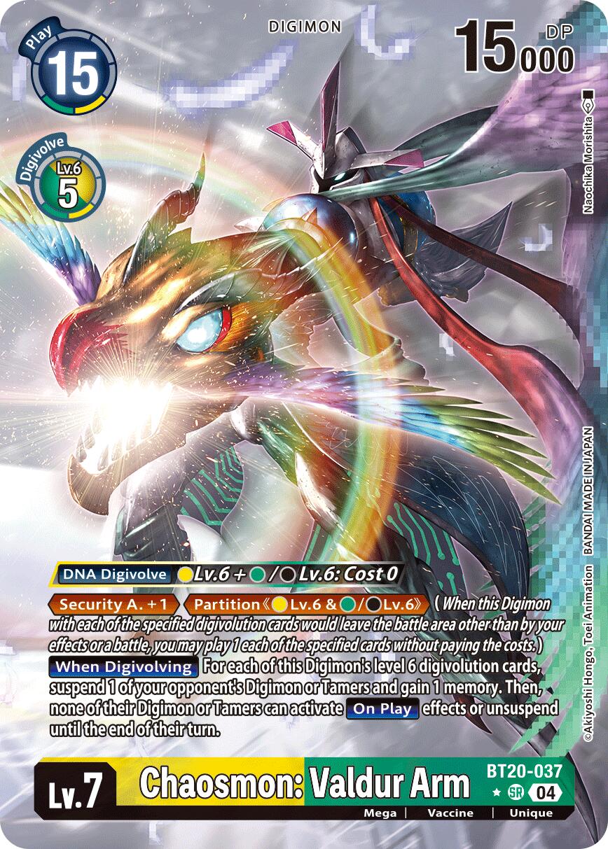 Chaosmon: Valdur Arm [BT20-037] (Alternate Art) [Release Special Booster Ver.2.5] | Card Merchant Takapuna