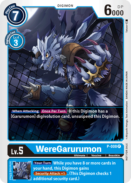 WereGarurumon [P-008] [Promotional Cards] | Card Merchant Takapuna