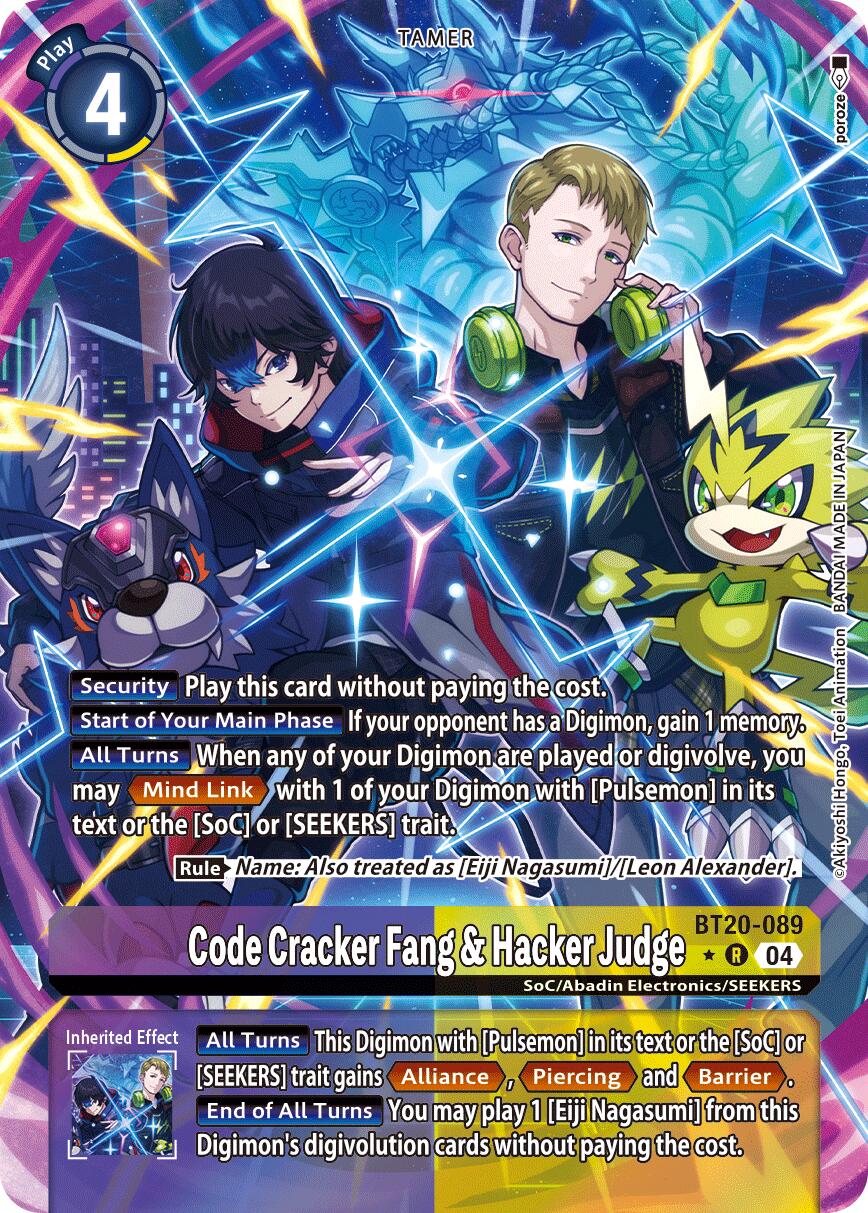 Code Cracker Fang & Hacker Judge [BT20-089] (Alternate Art) [Release Special Booster Ver.2.5] | Card Merchant Takapuna