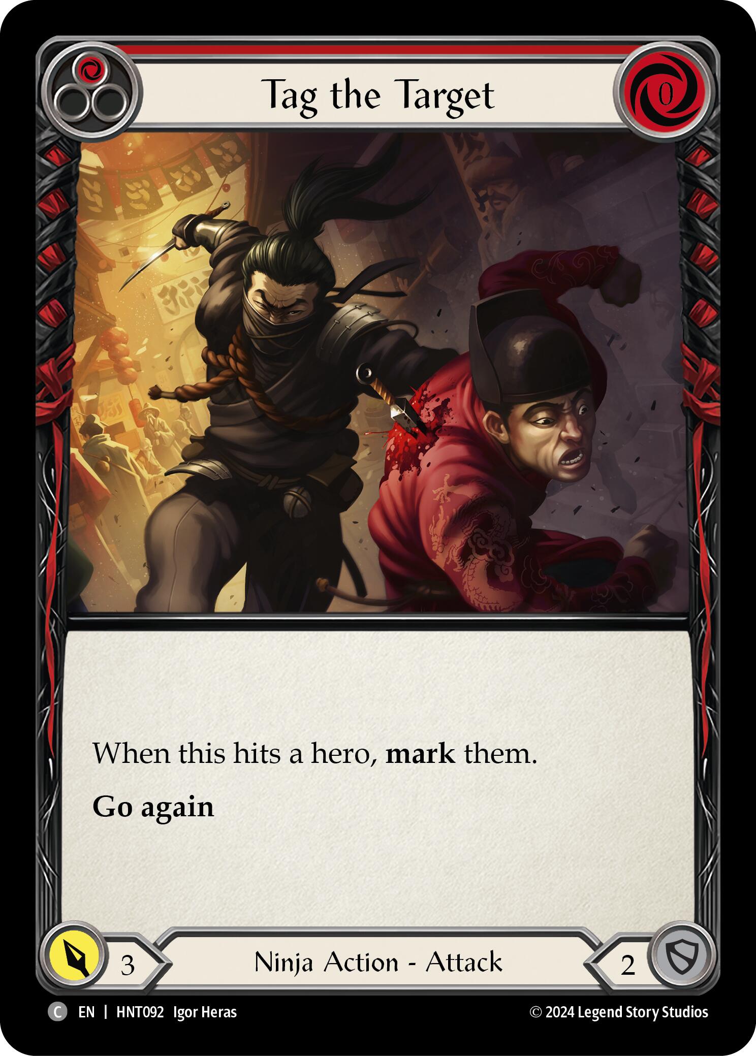 Tag the Target (Red) [HNT092] (The Hunted) | Card Merchant Takapuna