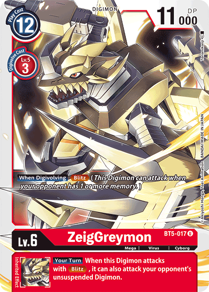 ZeigGreymon [BT5-017] [Battle of Omni] | Card Merchant Takapuna