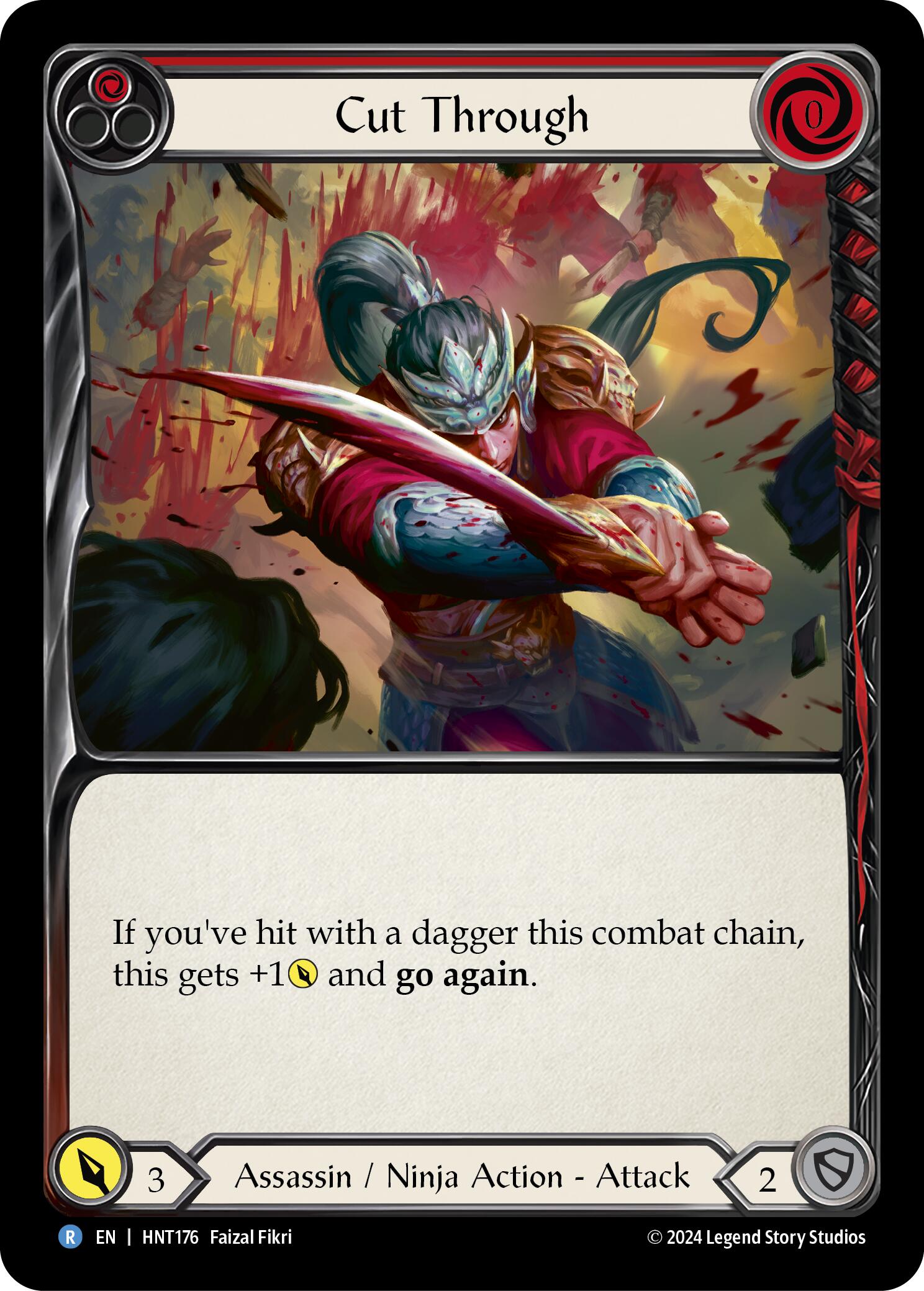 Cut Through (Red) [HNT176] (The Hunted) | Card Merchant Takapuna