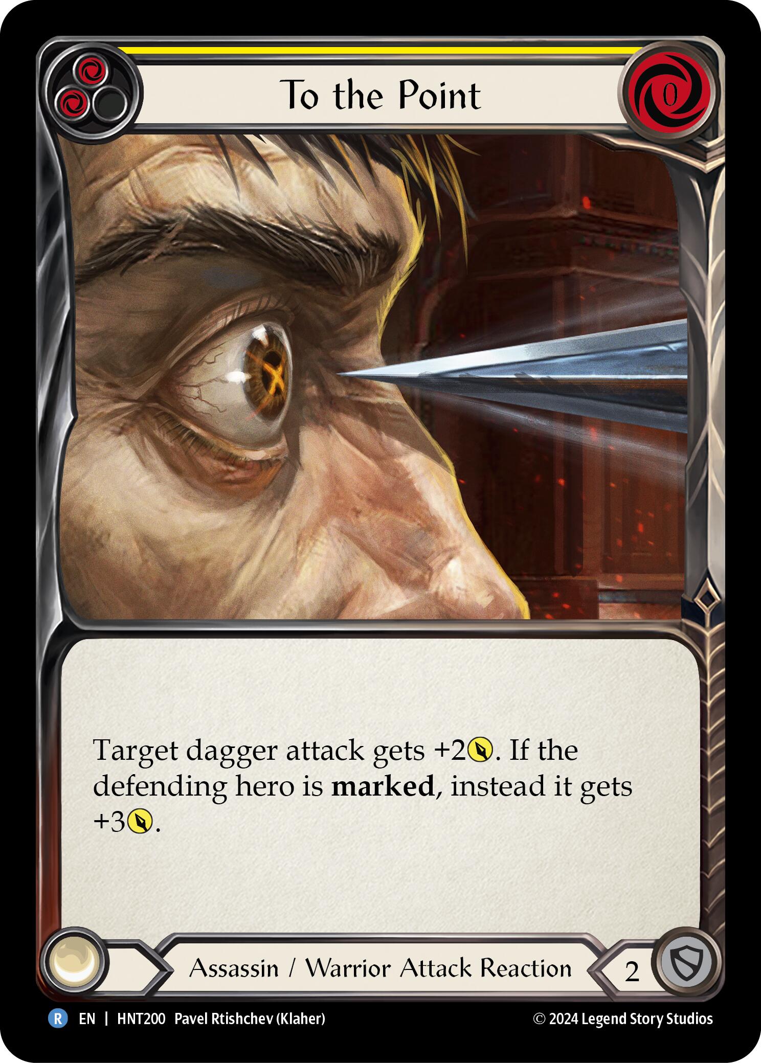 To the Point (Yellow) [HNT200] (The Hunted) | Card Merchant Takapuna