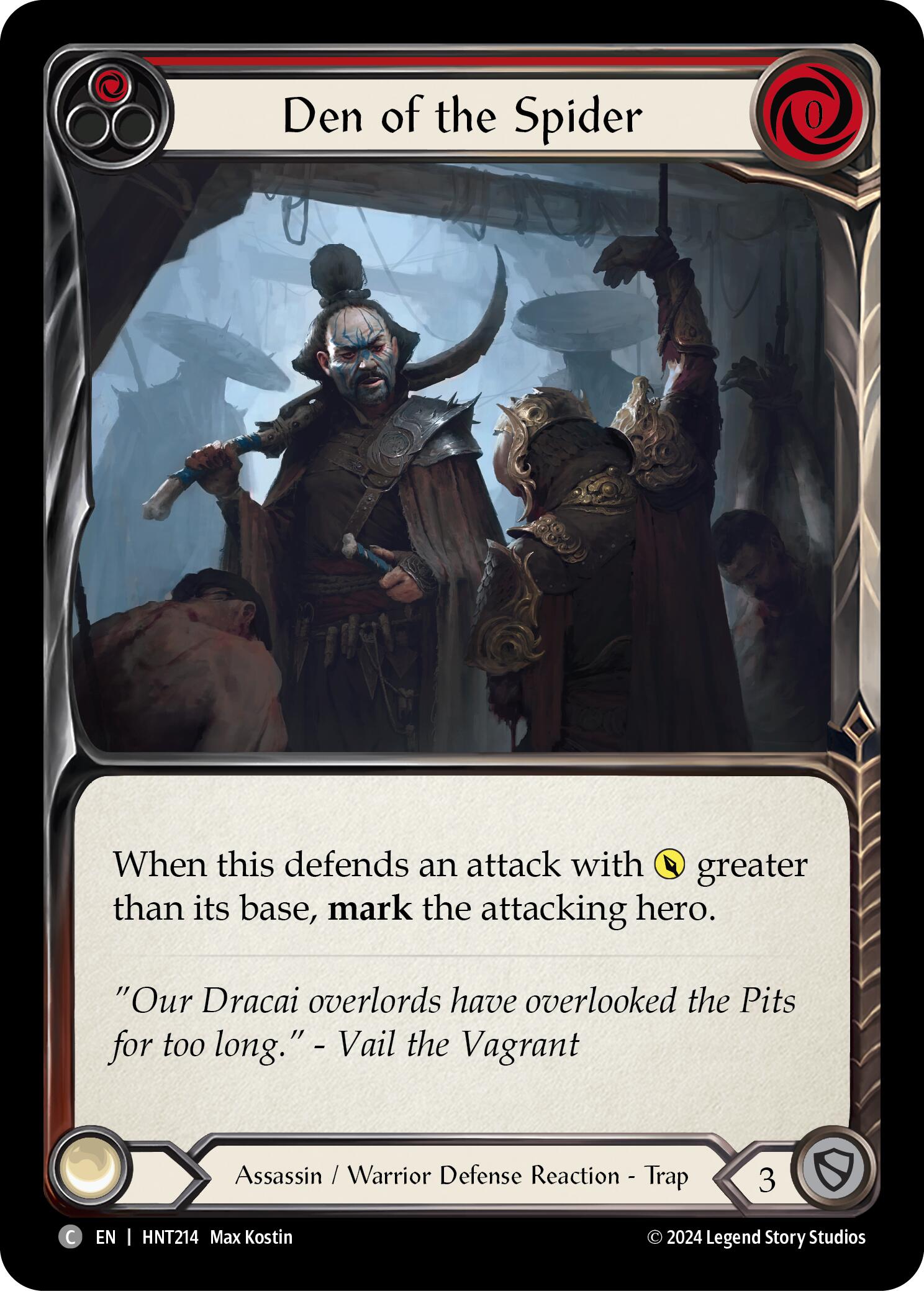 Den of the Spider (Red) [HNT214] (The Hunted) | Card Merchant Takapuna