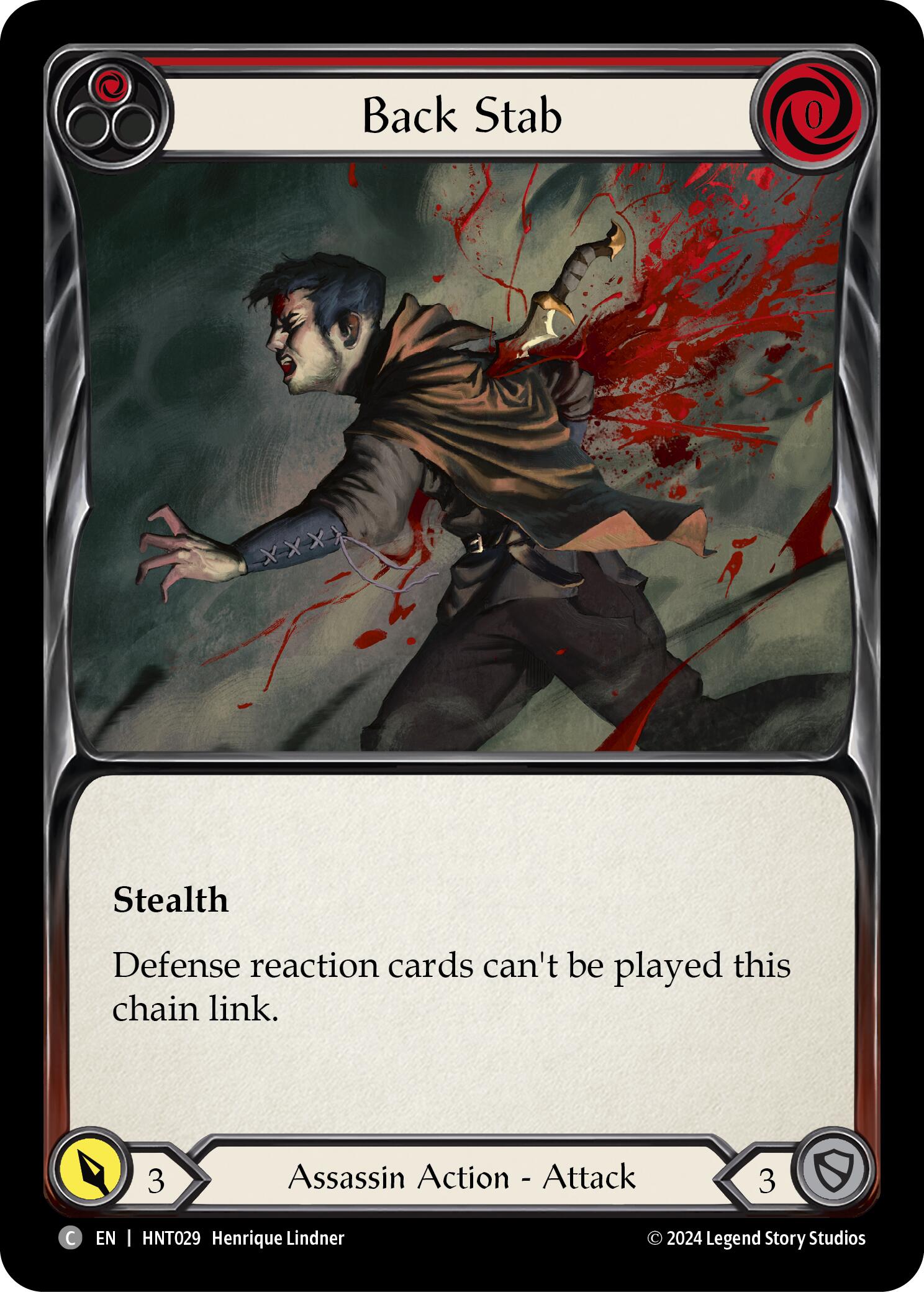 Back Stab (Red) [HNT029] (The Hunted) | Card Merchant Takapuna