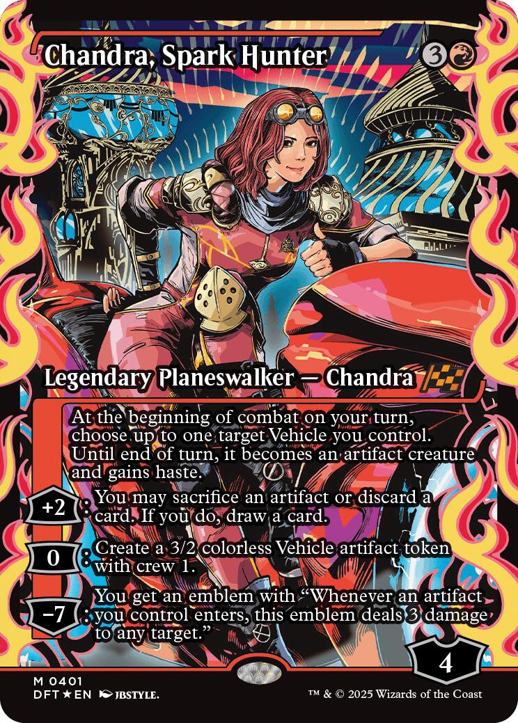 Chandra, Spark Hunter (Showcase) (Japanese) [Aetherdrift] | Card Merchant Takapuna