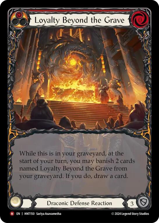 Loyalty Beyond the Grave (Extended Art) [HNT150] (The Hunted)  Rainbow Foil | Card Merchant Takapuna