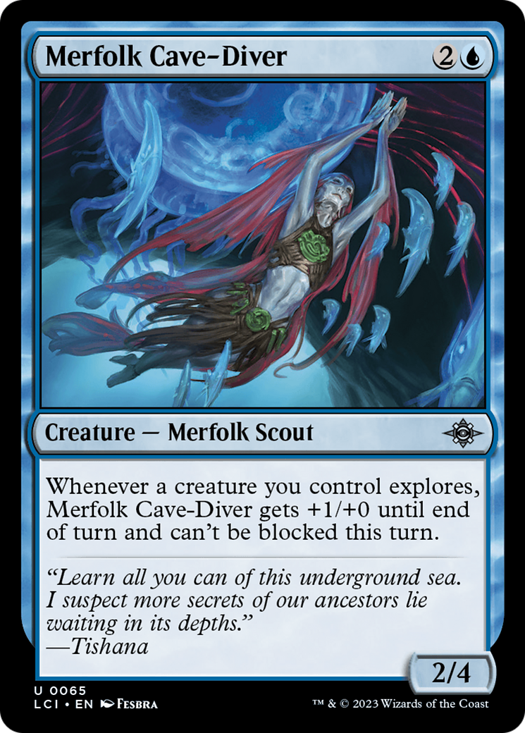 Merfolk Cave-Diver [The Lost Caverns of Ixalan] | Card Merchant Takapuna