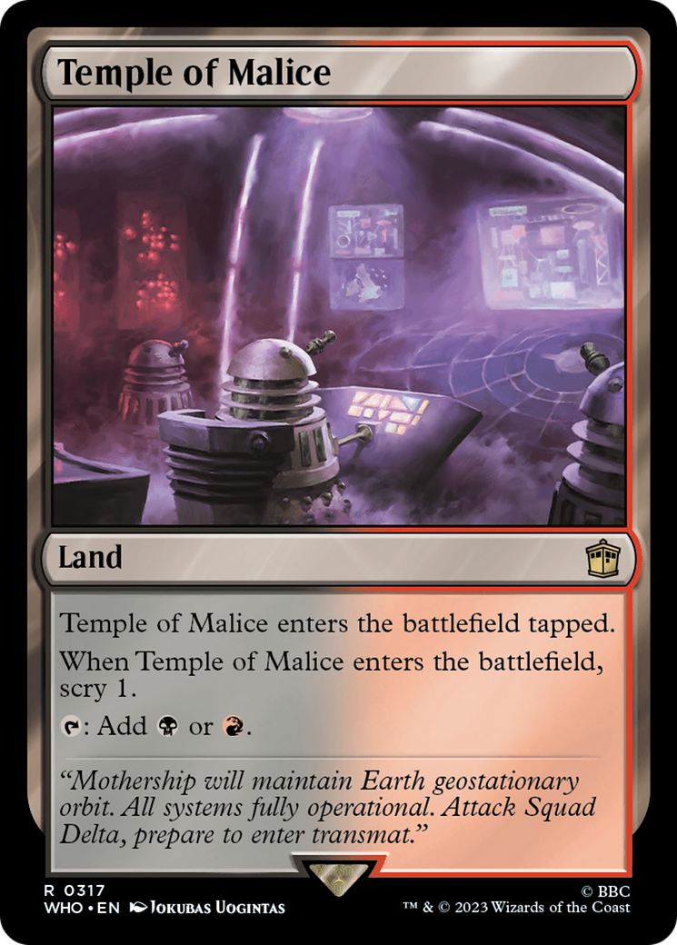 Temple of Malice [Doctor Who] | Card Merchant Takapuna