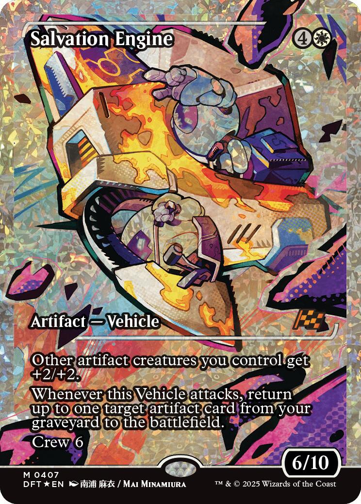 Salvation Engine (Showcase Fracture Foil) (Japanese) [Aetherdrift] | Card Merchant Takapuna