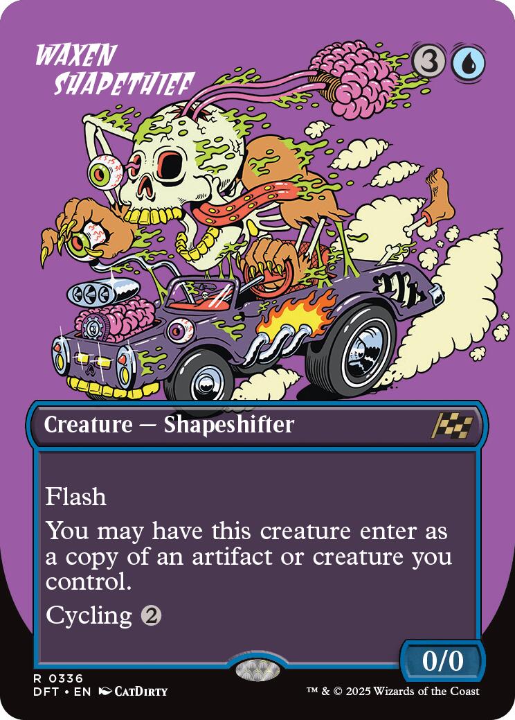 Waxen Shapethief (Borderless) [Aetherdrift] | Card Merchant Takapuna