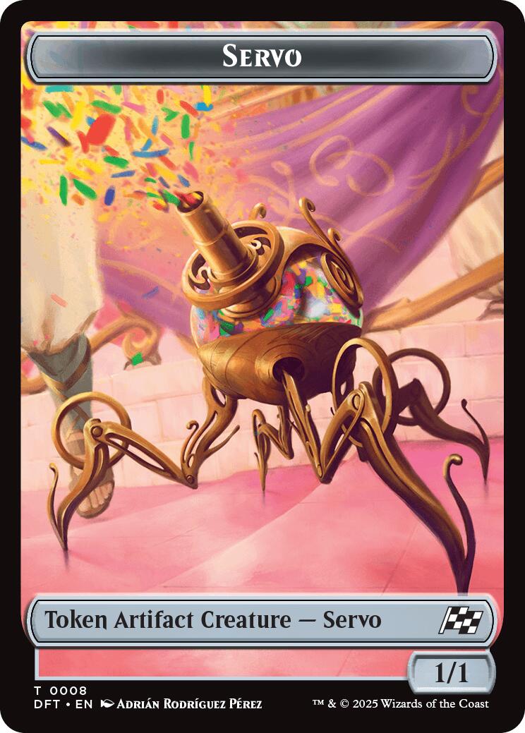 Servo // Thopter (0009) Double-Sided Token [Aetherdrift Tokens] | Card Merchant Takapuna