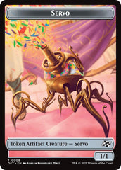 Servo // Thopter (0009) Double-Sided Token [Aetherdrift Tokens] | Card Merchant Takapuna