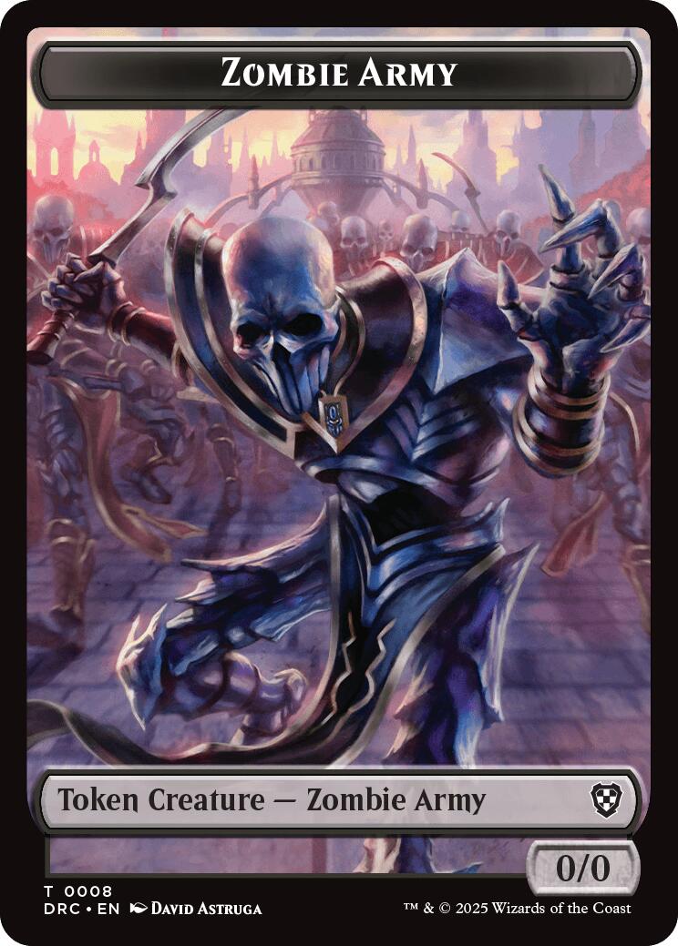 Zombie Army // Shapeshifter Double-Sided Token [Aetherdrift Tokens] | Card Merchant Takapuna