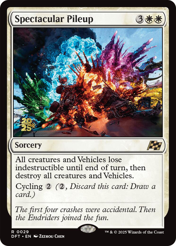 Spectacular Pileup [Aetherdrift Prerelease Promos] | Card Merchant Takapuna