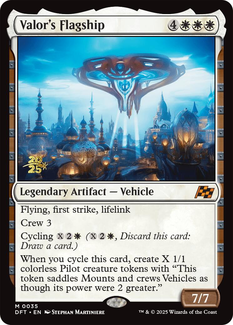 Valor's Flagship [Aetherdrift Prerelease Promos] | Card Merchant Takapuna