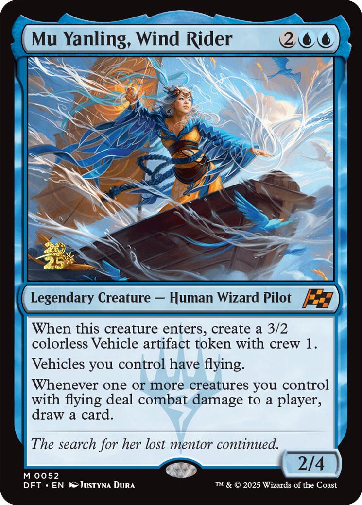 Mu Yanling, Wind Rider [Aetherdrift Prerelease Promos] | Card Merchant Takapuna