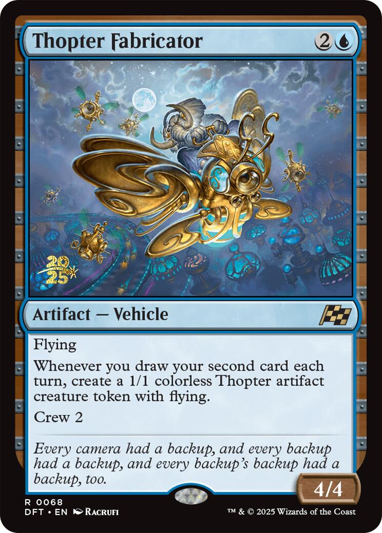 Thopter Fabricator [Aetherdrift Prerelease Promos] | Card Merchant Takapuna