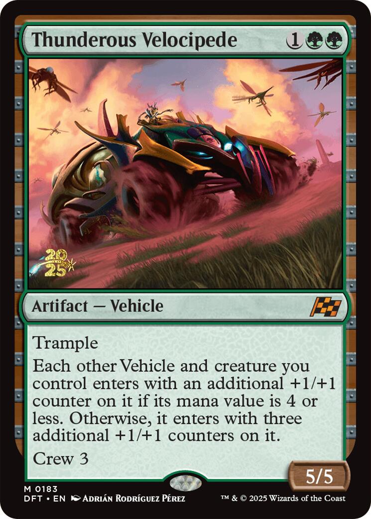 Thunderous Velocipede [Aetherdrift Prerelease Promos] | Card Merchant Takapuna