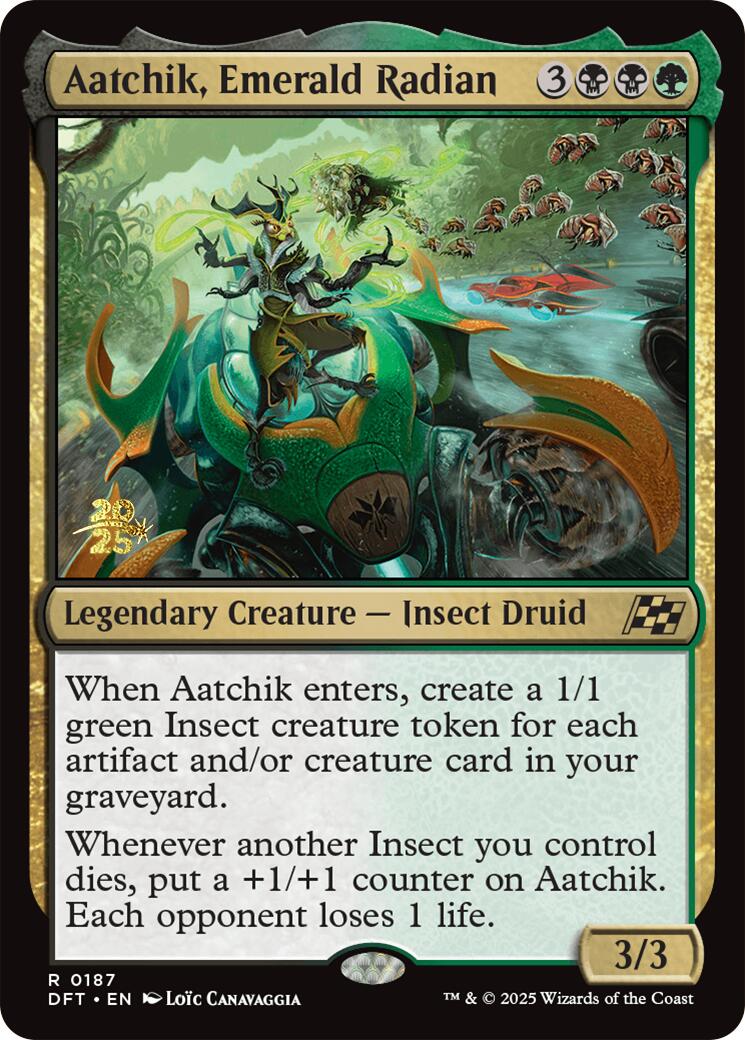 Aatchik, Emerald Radian [Aetherdrift Prerelease Promos] | Card Merchant Takapuna