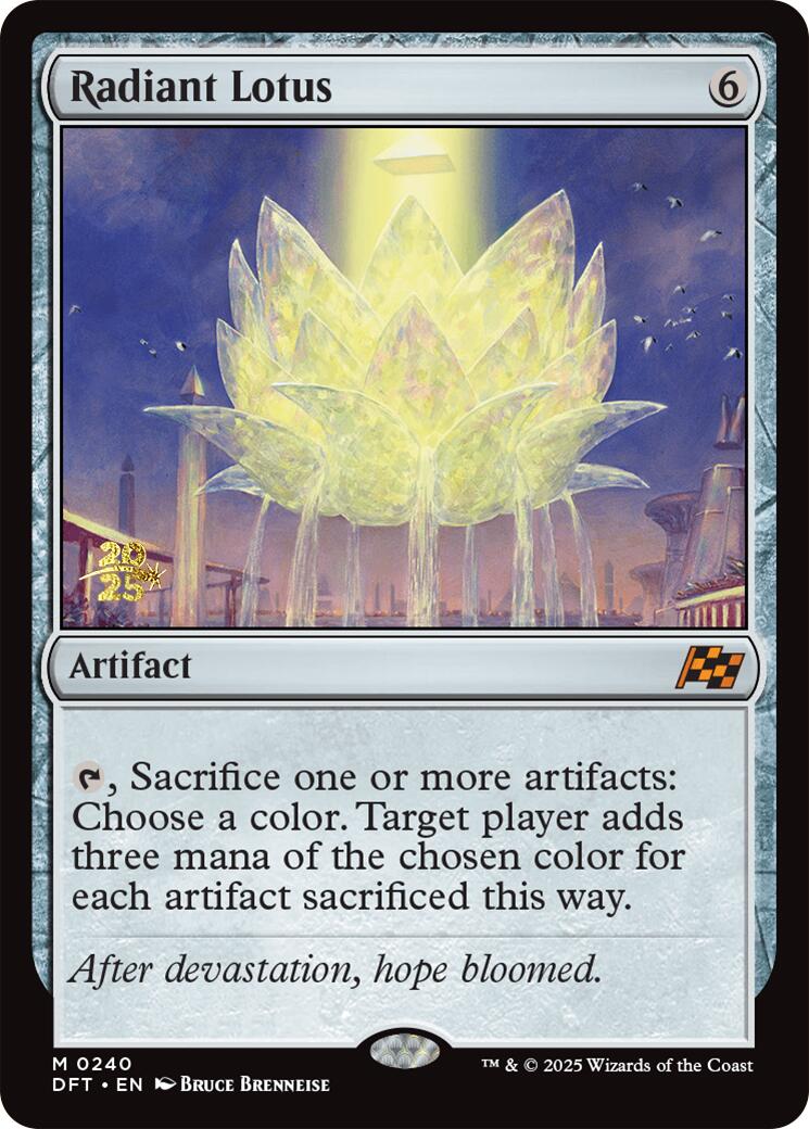 Radiant Lotus [Aetherdrift Prerelease Promos] | Card Merchant Takapuna