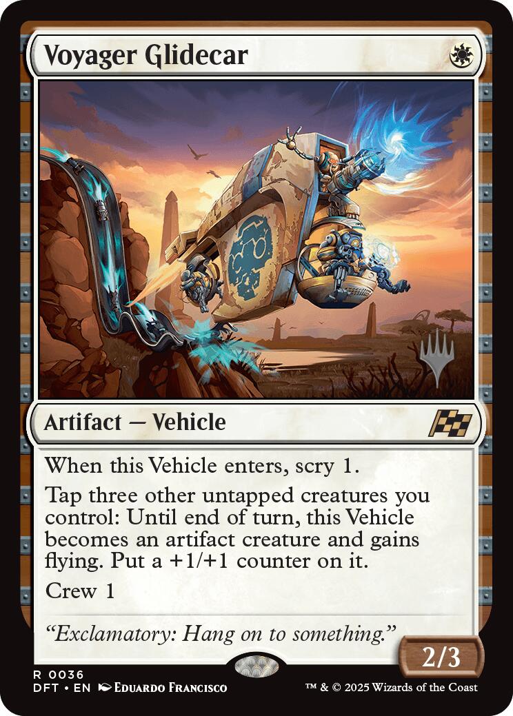 Voyager Glidecar [Aetherdrift Promos] | Card Merchant Takapuna