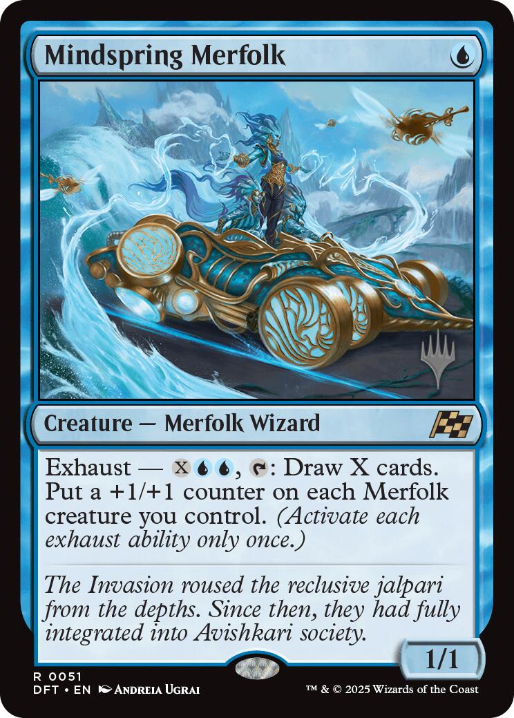 Mindspring Merfolk [Aetherdrift Promos] | Card Merchant Takapuna