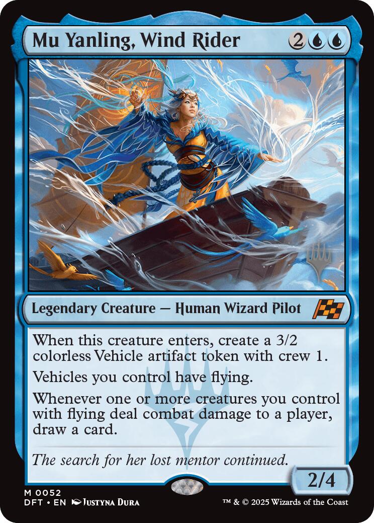 Mu Yanling, Wind Rider (Promo Pack) [Aetherdrift Promos] | Card Merchant Takapuna