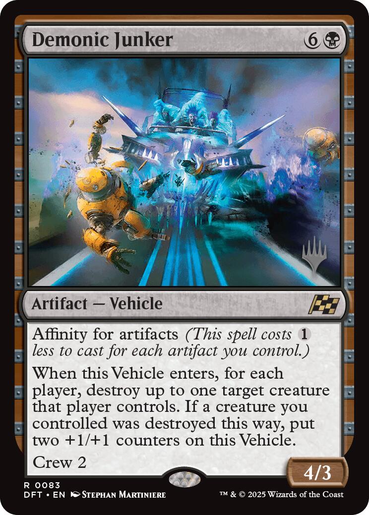 Demonic Junker [Aetherdrift Promos] | Card Merchant Takapuna