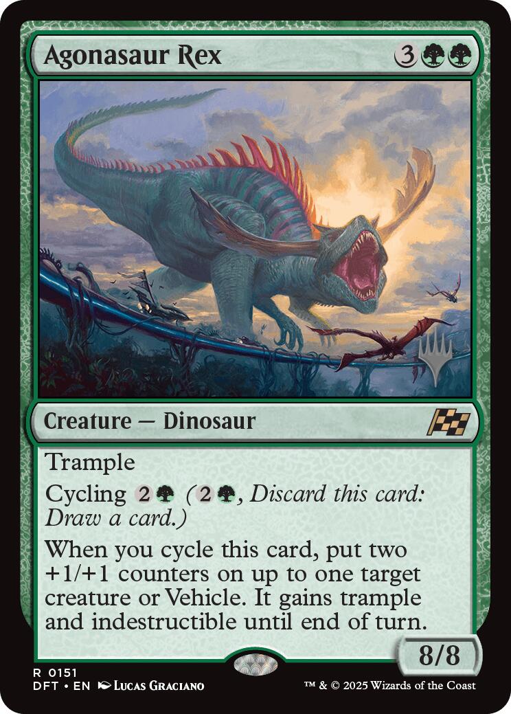 Agonasaur Rex [Aetherdrift Promos] | Card Merchant Takapuna