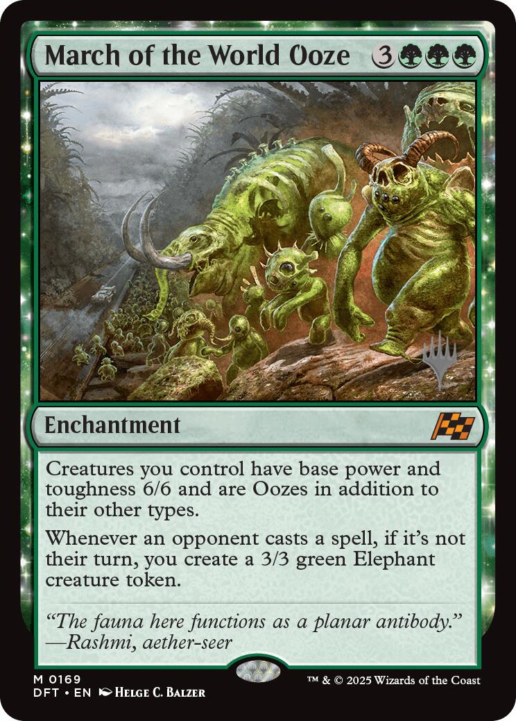 March of the World Ooze [Aetherdrift Promos] | Card Merchant Takapuna