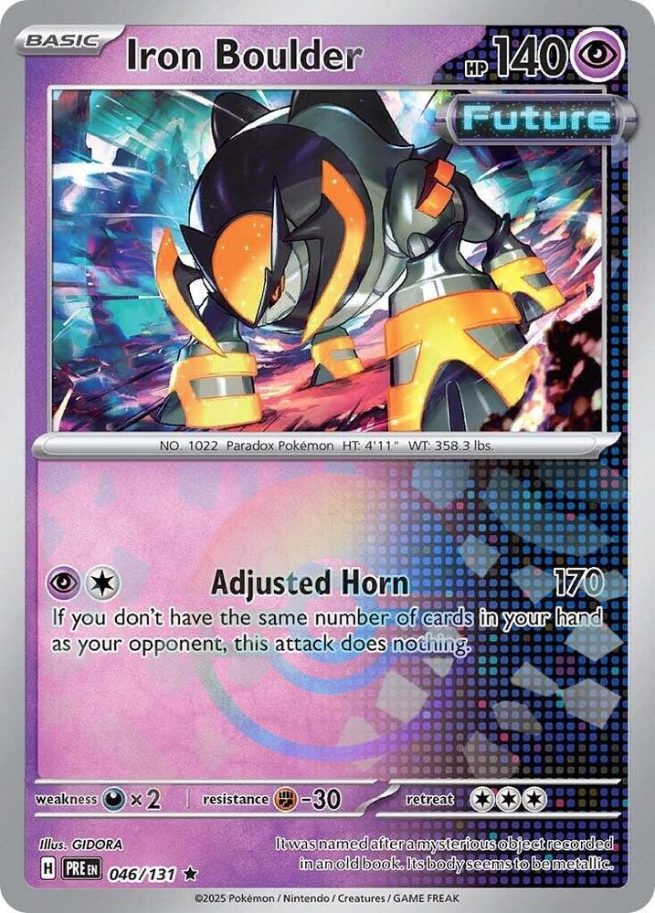 Iron Boulder (046/131) (Poke Ball Pattern) [Scarlet & Violet: Prismatic Evolutions] | Card Merchant Takapuna