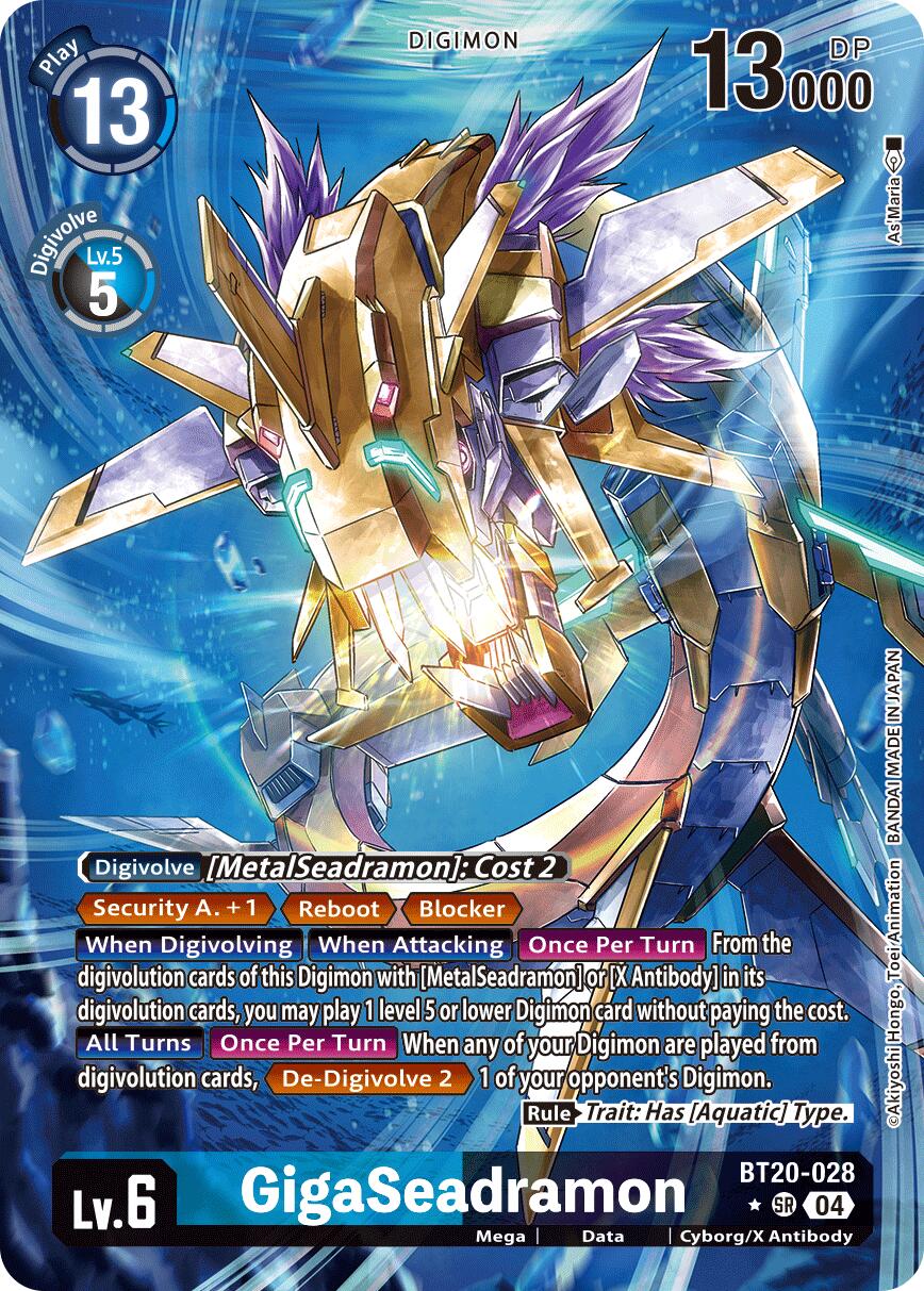 GigaSeadramon [BT20-028] (Alternate Art) [Release Special Booster Ver.2.5] | Card Merchant Takapuna