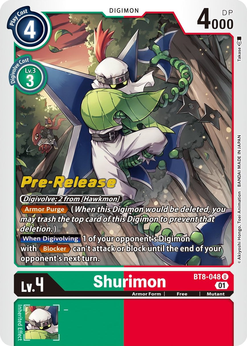 Shurimon [BT8-048] [New Awakening Pre-Release Cards] | Card Merchant Takapuna