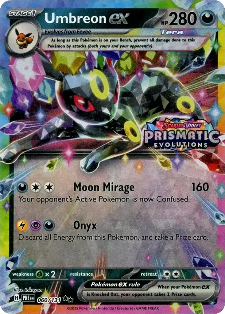 Umbreon ex (060/131) (Prismatic Evolutions Stamp) [Scarlet & Violet: Prismatic Evolutions] | Card Merchant Takapuna