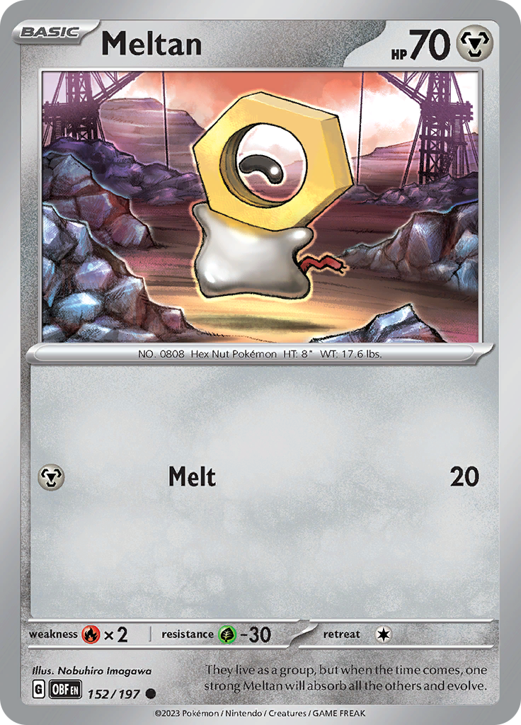 Meltan (152/197) [Scarlet & Violet: Obsidian Flames] | Card Merchant Takapuna