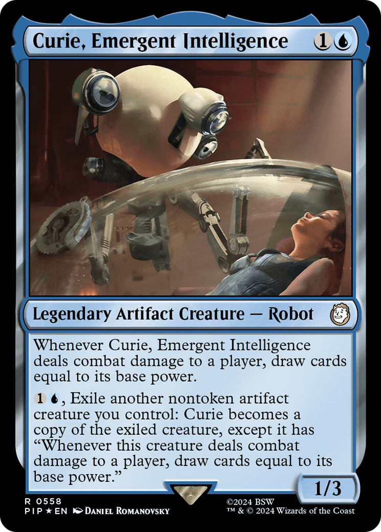 Curie, Emergent Intelligence (Surge Foil) [Fallout] | Card Merchant Takapuna