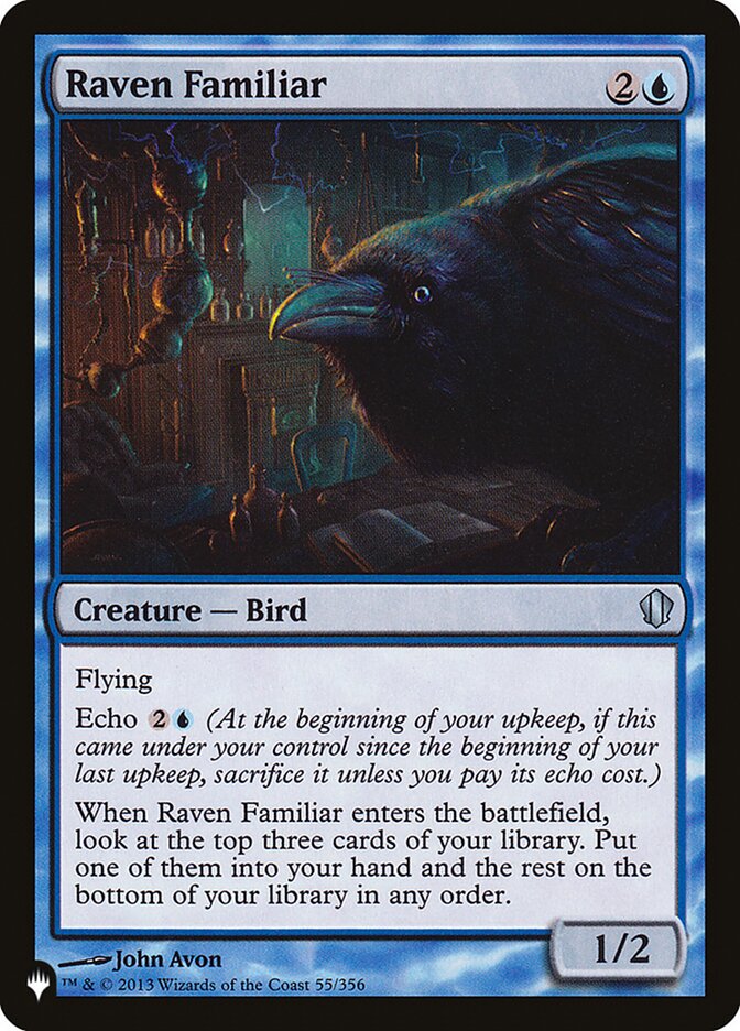 Raven Familiar [The List] | Card Merchant Takapuna