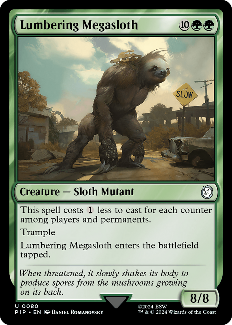 Lumbering Megasloth [Fallout] | Card Merchant Takapuna