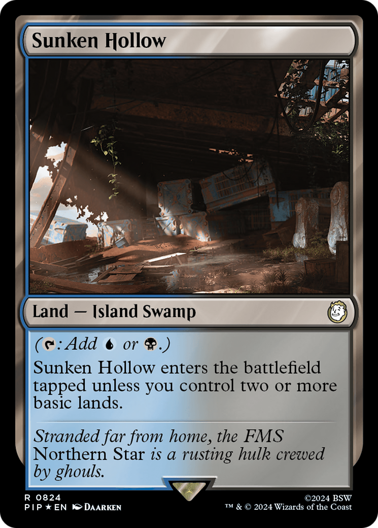 Sunken Hollow (Surge Foil) [Fallout] | Card Merchant Takapuna