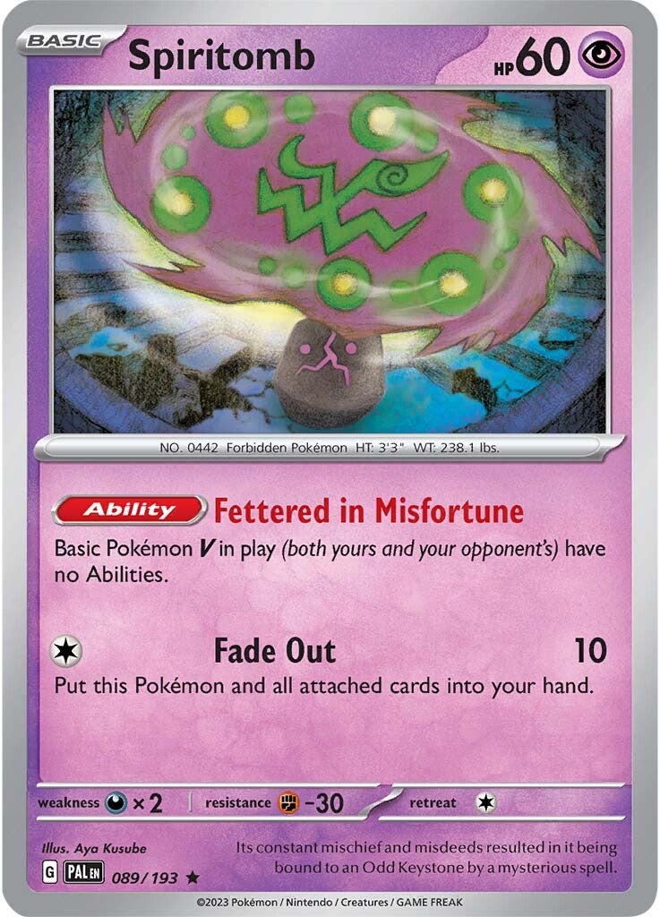 Spiritomb (089/193) [Scarlet & Violet: Paldea Evolved] | Card Merchant Takapuna