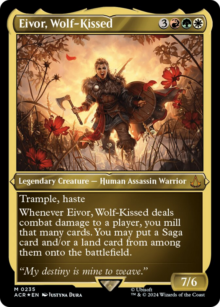 Eivor, Wolf-Kissed (Foil Etched) [Assassin's Creed] | Card Merchant Takapuna