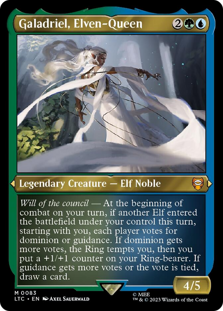 Galadriel, Elven-Queen (Display Commander) [The Lord of the Rings: Tales of Middle-Earth Commander] | Card Merchant Takapuna