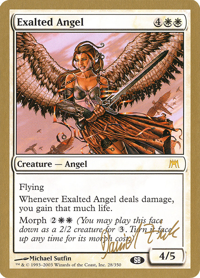 Exalted Angel (Daniel Zink) (SB) [World Championship Decks 2003] | Card Merchant Takapuna