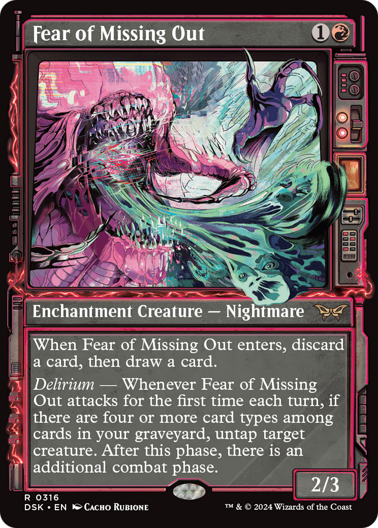 Fear of Missing Out (Showcase) [Duskmourn: House of Horror] | Card Merchant Takapuna