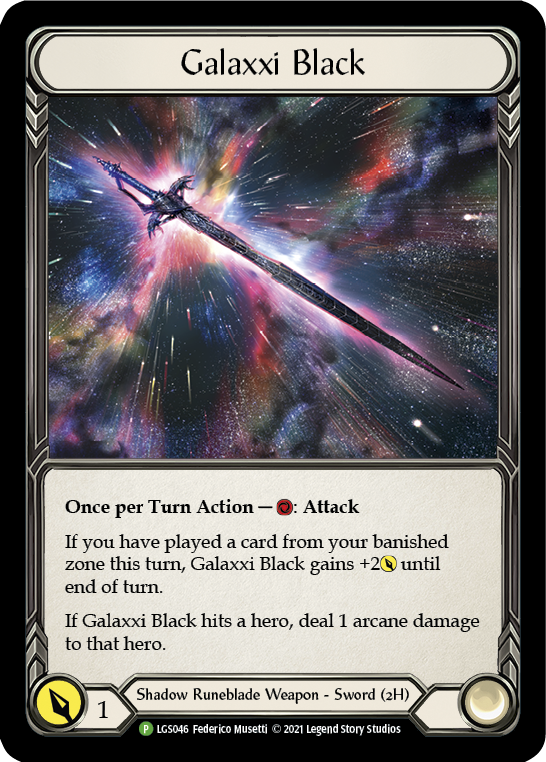 Galaxxi Black [LGS046] (Promo)  Cold Foil | Card Merchant Takapuna