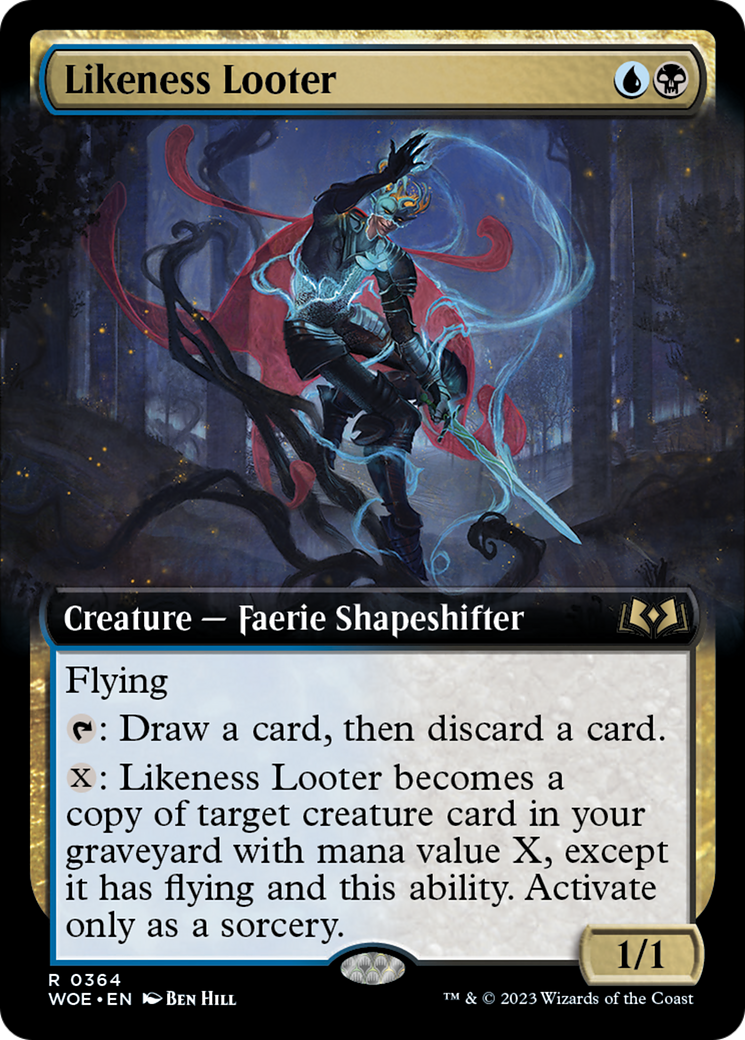 Likeness Looter (Extended Art) [Wilds of Eldraine] | Card Merchant Takapuna