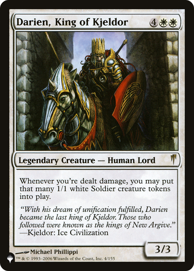 Darien, King of Kjeldor [The List] | Card Merchant Takapuna