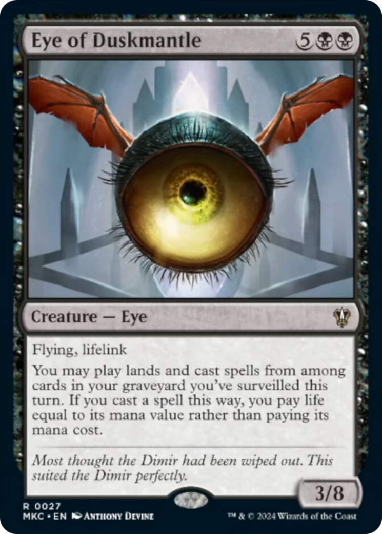 Eye of Duskmantle [Murders at Karlov Manor Commander] | Card Merchant Takapuna