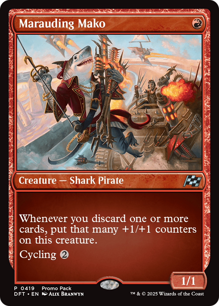 Marauding Mako [Aetherdrift Promos] | Card Merchant Takapuna